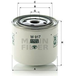 alyvos filtras
                                MANN-FILTER                                                W917, MANN-FILTER, 