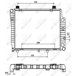 Aušinimo radiatorius
                                NRF                                                50533, NRF, 50533, a