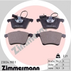 stabdžių trinkelių rinkinys, diskinis stabdys
                                ZIMMERMANN                                23