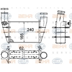tarpinis suslėgto oro aušintuvas, kompresorius
                                HELLA                                       