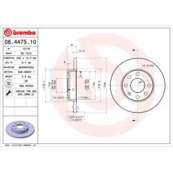 stabdžių diskas (1vnt) PRIME LINE
                                BREMBO                                                08.