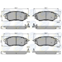 Stabdžių kaladėlės priekinės
COMLINE CBP3