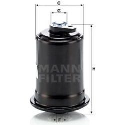 kuro filtras
                                MANN-FILTER                                                WK614/10, MANN-FILTER
