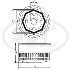 alyvos filtras SM 165
                                SCT - MANNOL                                SM165, SCT - MANNOL, SM165,