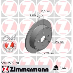 stabdžių diskas (1vnt) COAT Z
                                ZIMMERMANN                                590.2577.20, Nenuro