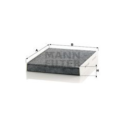 filtras, salono oras
                                MANN-FILTER                                                CUK2533-2, MA