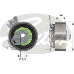 įtempiklio skriemulys, paskirstymo diržas PowerGrip™
                                GATES                               