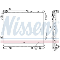 Aušinimo radiatorius
                                NISSENS                                                646826, NISSENS,