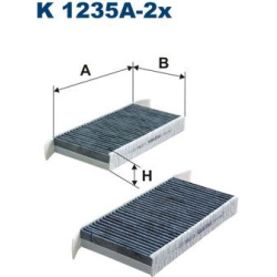 filtras, salono oras
                                FILTRON                                                K1235A-2X, Nenuro