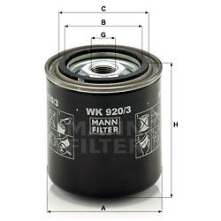 kuro filtras
                                MANN-FILTER                                                WK920/3, MANN-FILTER,