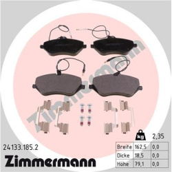 stabdžių trinkelių rinkinys, diskinis stabdys
                                ZIMMERMANN                                  