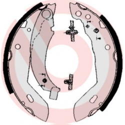 stabdžių trinkelių komplektas ESSENTIAL LINE
                                BREMBO                                       