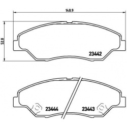 stabdžių trinkelių rinkinys, diskinis stabdys PRIME LINE
BREMBO