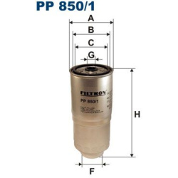 kuro filtras
                                FILTRON                                                PP850/1, Nenurodytas gami
