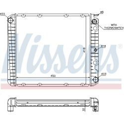 Aušinimo radiatorius
                                NISSENS                                65525A, NISSENS, 65525A, auto de