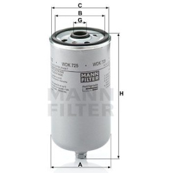 kuro filtras
                                MANN-FILTER                                WDK725, MANN-FILTER, WDK725, auto det