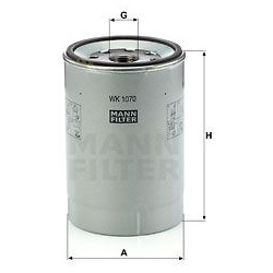 kuro filtras
                                MANN-FILTER                                                WK1070X, MANN-FILTER,