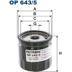 alyvos filtras
                                FILTRON                                                OP643/5, Nenurodytas ga
