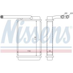 Radiatorius pečiuko šilumokaitis šildymo
NISSENS