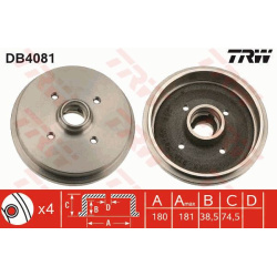 stabdžių būgnas
                                TRW                                                DB4081, TRW, DB4081, au