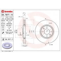 stabdžių diskas (1vnt) PRIME LINE
                                BREMBO                                                09.