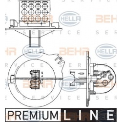 varža, vidaus pūtiklis
                                HELLA                                                9ML351303271, N