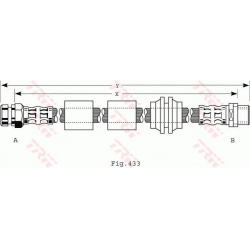 stabdžių žarnelė
                                TRW                                                PHB440, TRW, PHB440, 
