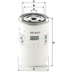 kuro filtras
                                MANN-FILTER                                                WK940/5, MANN-FILTER,