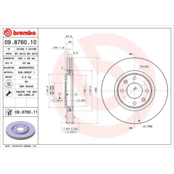 stabdžių diskas (1vnt) PRIME LINE
                                BREMBO                                                09.