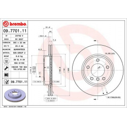 stabdžių diskas (1vnt) PRIME LINE - UV Coated
                                BREMBO                                       