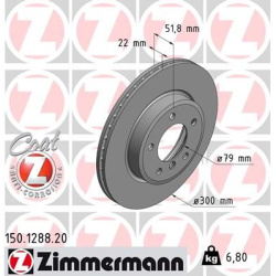 stabdžių diskas (1vnt) COAT Z
                                ZIMMERMANN                                                150