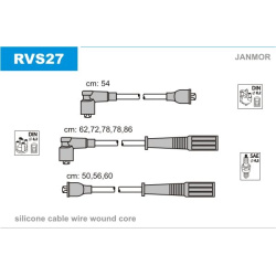 uždegimo laido komplektas
                                JANMOR                                                RVS27, JANMO