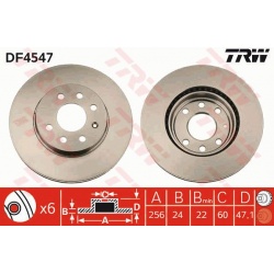 stabdžių diskas (1vnt)
                                TRW                                                DF4547, TRW, DF45