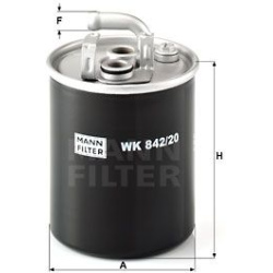 kuro filtras
                                MANN-FILTER                                WK842/20, MANN-FILTER, WK842/20, auto