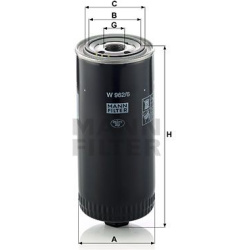 alyvos filtras
                                MANN-FILTER                                W962/6, MANN-FILTER, W962/6, auto d