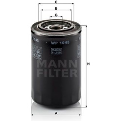 alyvos filtras
                                MANN-FILTER                                                WP1045, MANN-FILTER