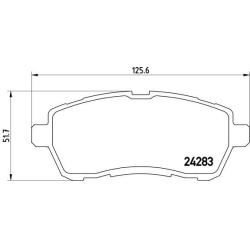 Stabdžių trinkelių rinkinys, diskinis stabdys PRIME LINE
BREMBO
