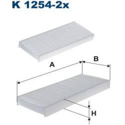 filtras, salono oras
                                FILTRON                                                K1254-2X, Nenurod