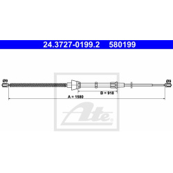 trosas, stovėjimo stabdys
                                ATE                                                24.3727-0199.2,