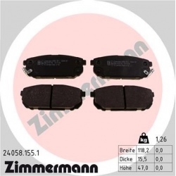 stabdžių trinkelių rinkinys, diskinis stabdys
                                ZIMMERMANN                                  