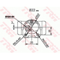 rato stabdžių cilindras
                                TRW                                BWH174, TRW, BWH174, auto detal�