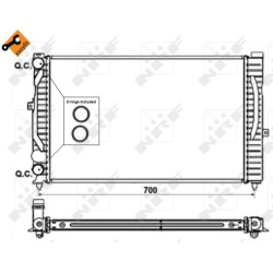 Aušinimo radiatorius
                                NRF                                58259, NRF, 58259, auto detalė