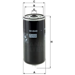 kuro filtras
                                MANN-FILTER                                WK854/2, MANN-FILTER, WK854/2, auto d