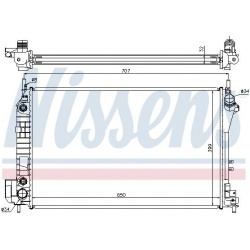 Aušinimo radiatorius
                                NISSENS                                                63023, NISSENS, 