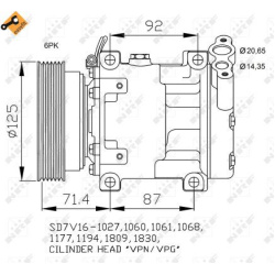 Kompresorius, oro kondicionierius EASY FIT
                                NRF                                               
