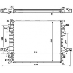 Aušinimo radiatorius
                                NRF                                58356, NRF, 58356, auto detalė
