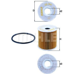 Filtras tepalo
                                MAHLE                                                OX346D, MAHLE, OX346D, au
