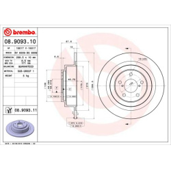 stabdžių diskas (1vnt) PRIME LINE
                                BREMBO                                                08.