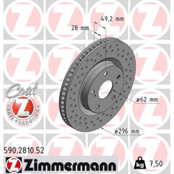 stabdžių diskas (1vnt) SPORT Z
                                ZIMMERMANN                                590.2810.52, Nenur