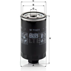 Filtras tepalo
                                MANN-FILTER                                                W719/21, MANN-FILTE